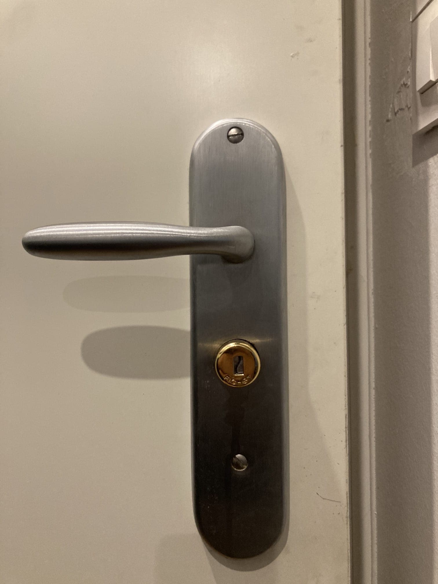 Serrure Fichet avant intervention - Vitrolles